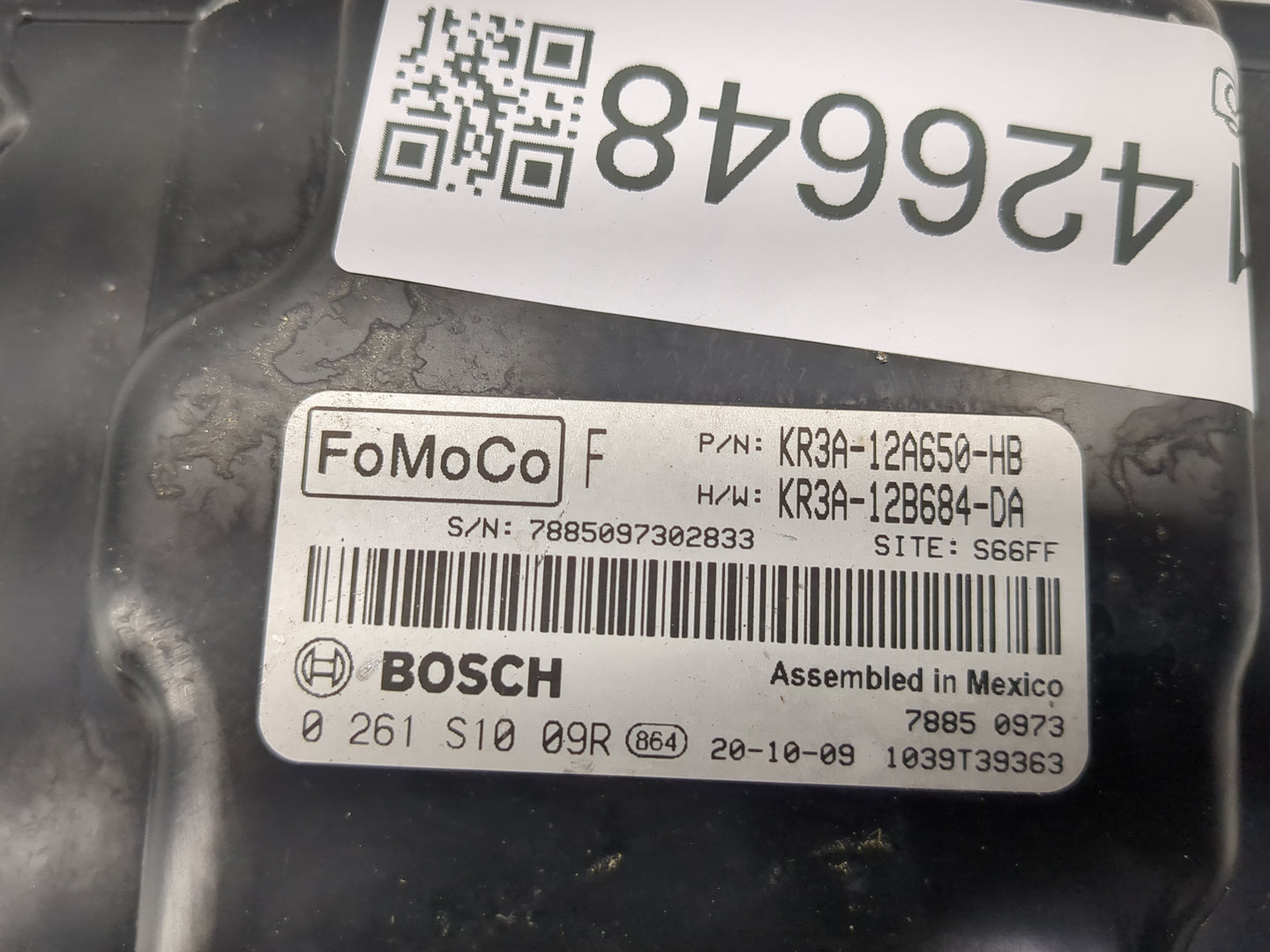 2019-2022 Ford Mustang PCM Engine Control Computer ECU ECM PCU OEM P/N:KR3A-12B684-DA KR3A-12A650-HB Fits Fits 2019 2020 202