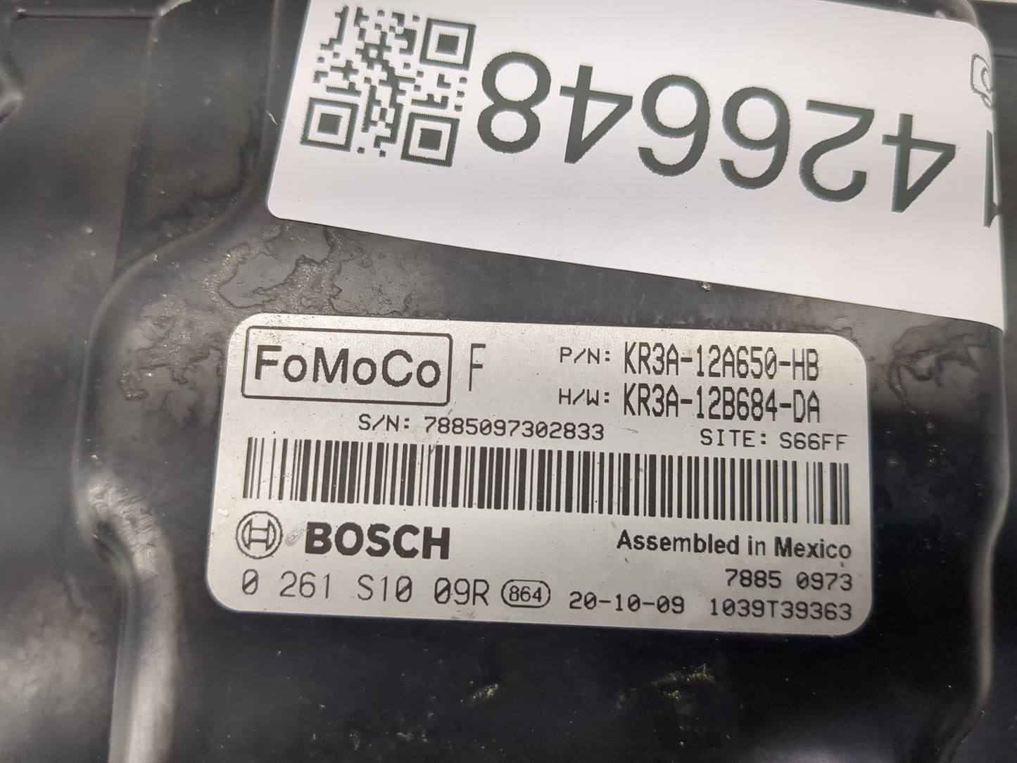 2019-2022 Ford Mustang PCM Engine Control Computer ECU ECM PCU OEM P/N:KR3A-12B684-DA KR3A-12A650-HB Fits Fits 2019 2020 202