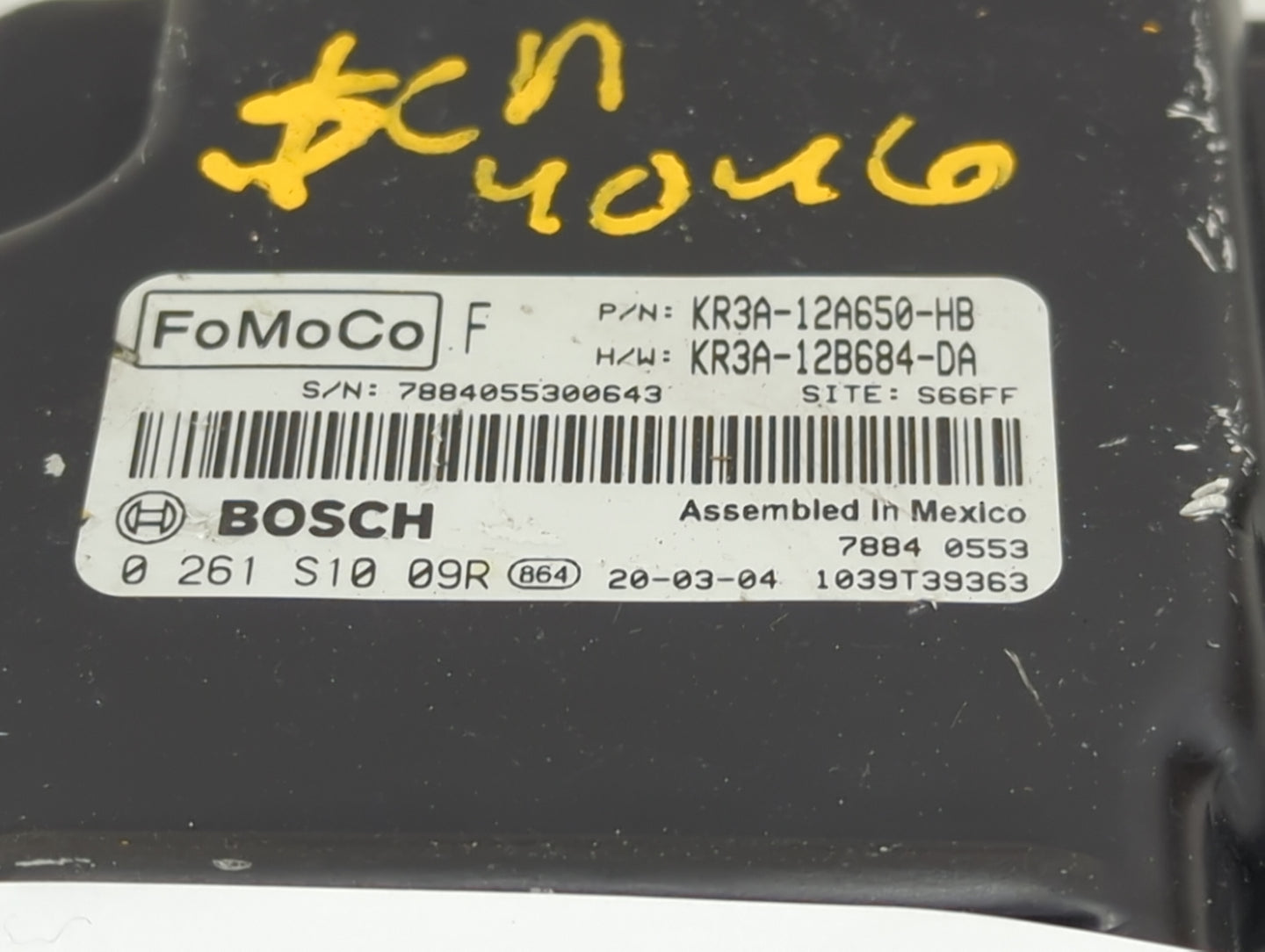 2019-2022 Ford Mustang PCM Engine Control Computer ECU ECM PCU OEM P/N:KR3A-12A650-HB KR3A-12B684-DA Fits Fits 2019 2020 202