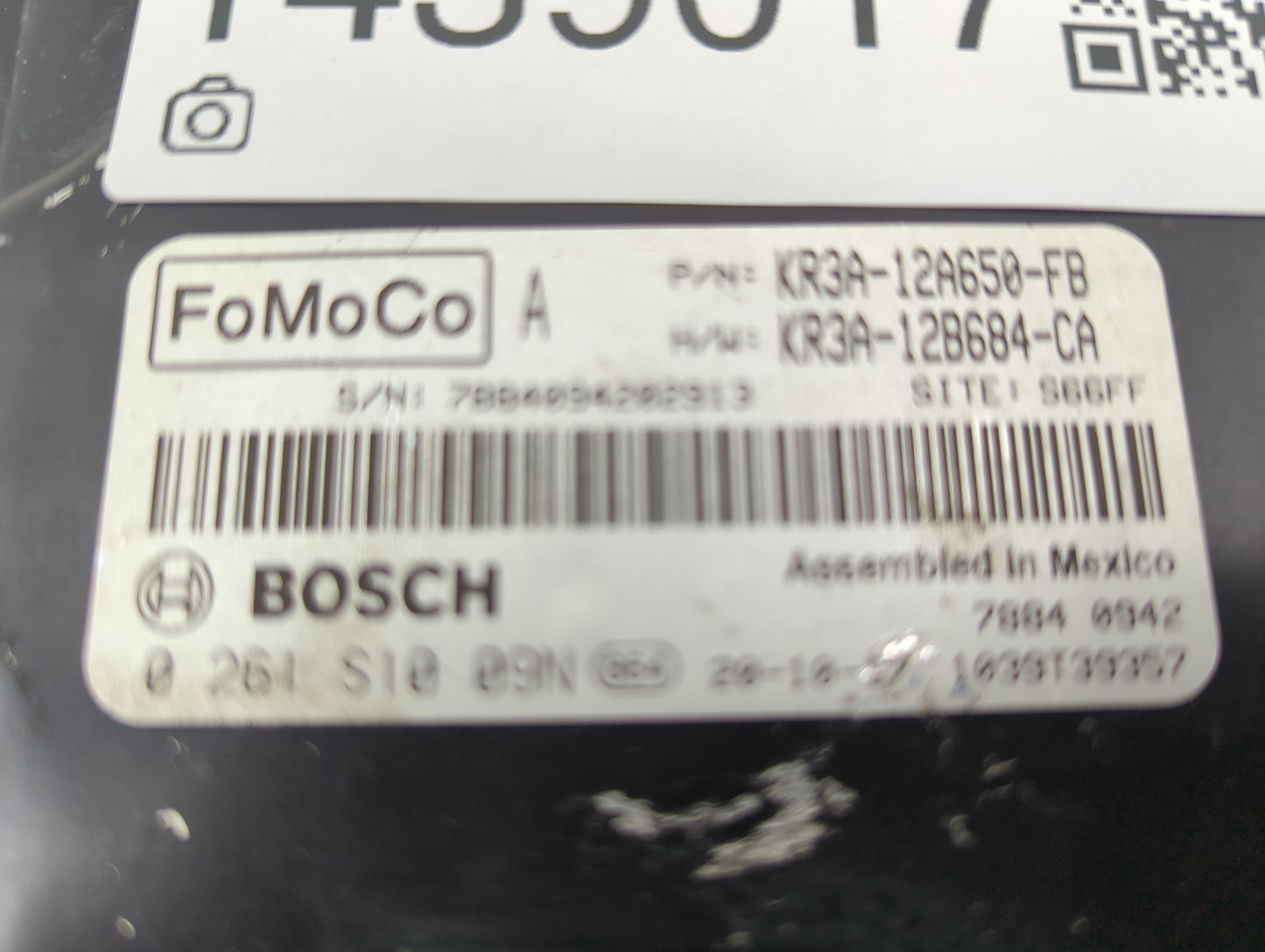 2019-2022 Ford Mustang PCM Engine Control Computer ECU ECM PCU OEM P/N:KR3A-12A650-FB KR3A-12B684-CA Fits Fits 2019 2020 202