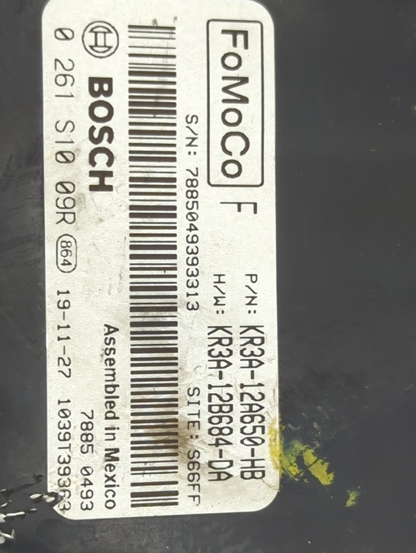 2019-2022 Ford Mustang PCM Engine Control Computer ECU ECM PCU OEM P/N:KR3A-12A650-HB KR3A-12B684-DA Fits Fits 2019 2020 202