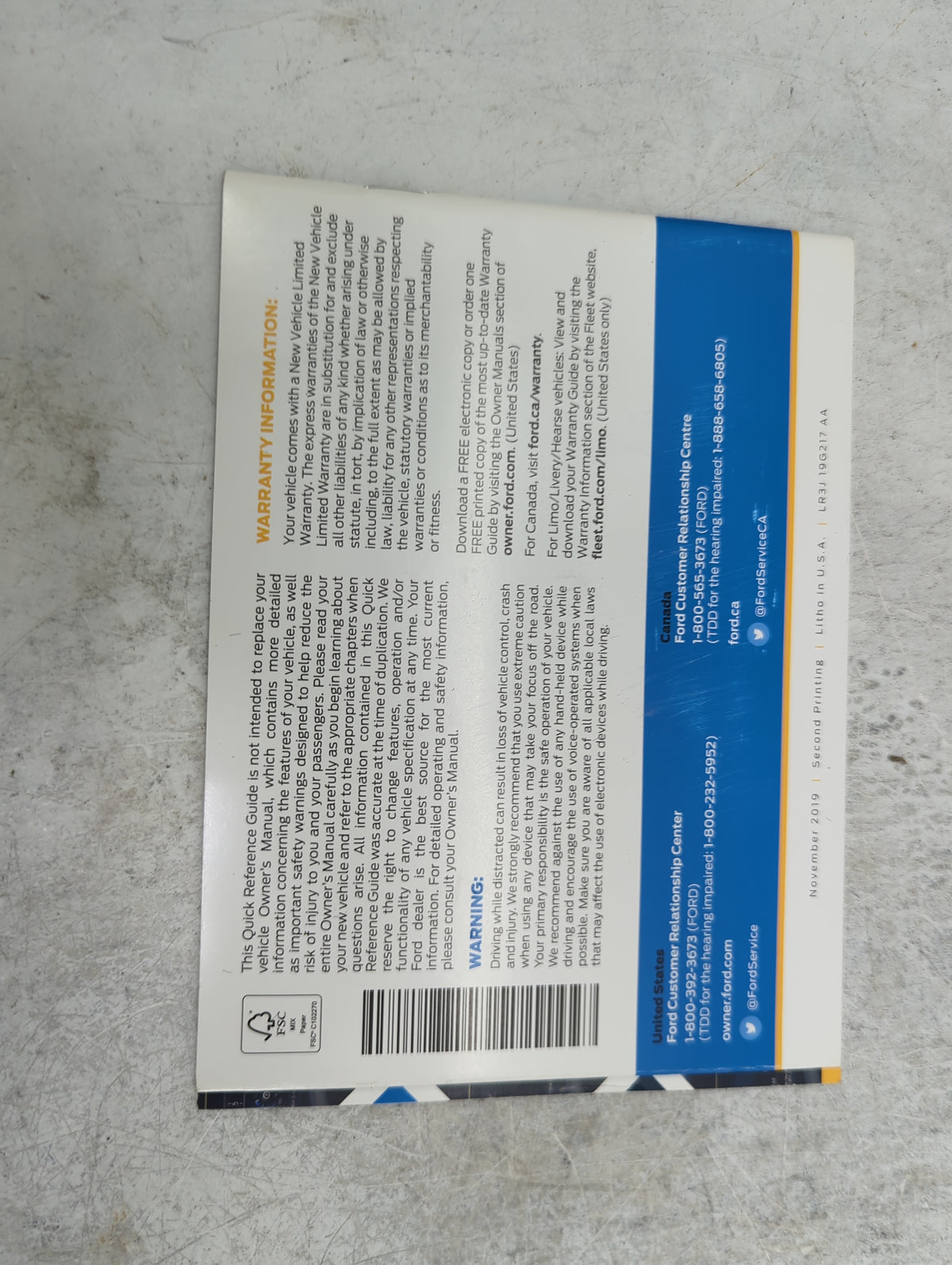 2020 Ford Mustang Owners Manual Book Guide P/N:LR3J19A321AB LR3J19G217AA OEM Used Auto Parts - Oemusedautoparts1.com