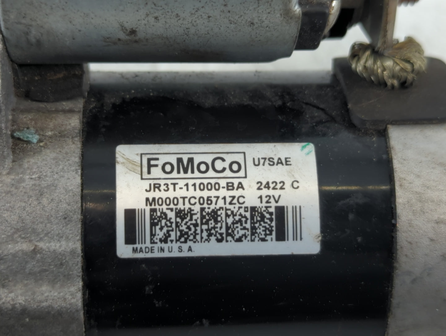 2020 Ford Mustang Car Starter Motor Solenoid OEM P/N:JR3T-11000-BA Fits OEM Used Auto Parts - Oemusedautoparts1.com