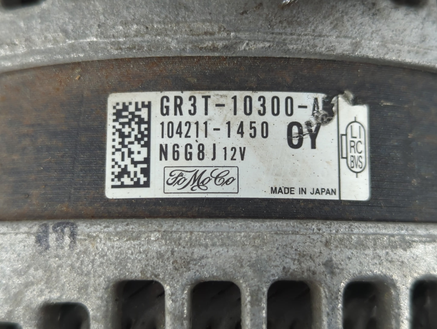2016-2022 Ford Mustang Alternator Replacement Generator Charging Assembly Engine OEM P/N:GR3T-10300-AC GR3T-10300-AB Fits OE