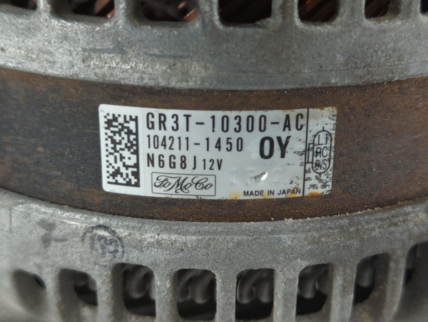2016-2022 Ford Mustang Alternator Replacement Generator Charging Assembly Engine OEM P/N:104211-1540 GR3T-10300-AC Fits OEM 