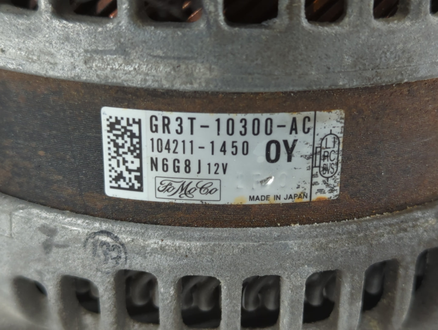 2016-2022 Ford Mustang Alternator Replacement Generator Charging Assembly Engine OEM P/N:104211-1540 GR3T-10300-AC Fits OEM 