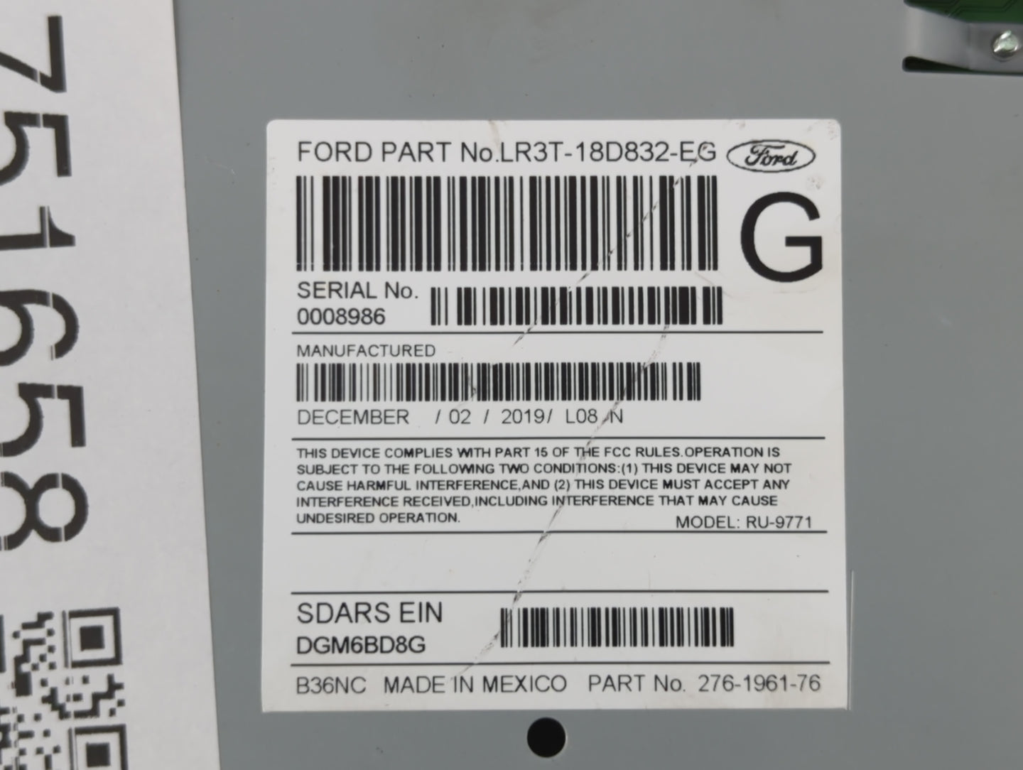 2020 Ford Mustang Am Fm Cd Player Radio Receiver - Oemusedautoparts1.com