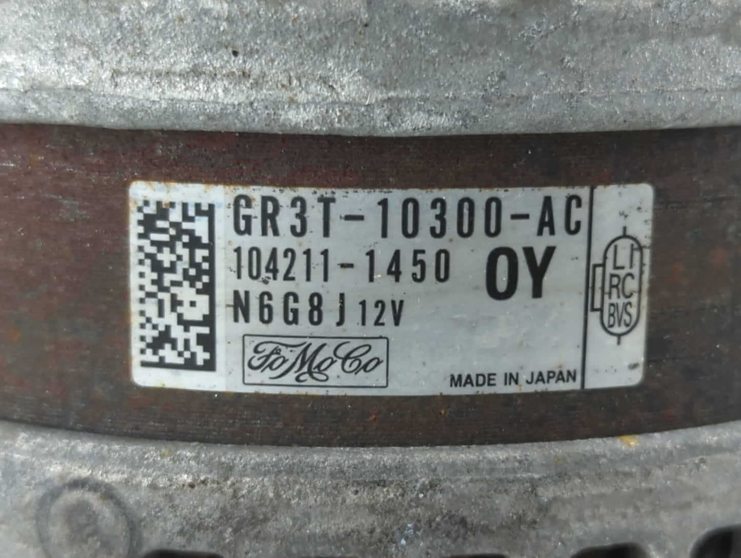 2016-2022 Ford Mustang Alternator Replacement Generator Charging Assembly Engine OEM P/N:104211-1450 GR3T-10300-AC Fits OEM 