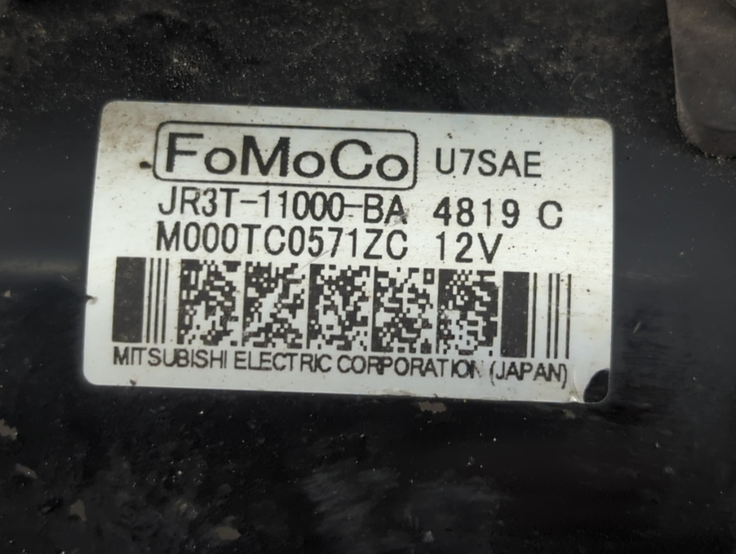 2018-2022 Ford Mustang Car Starter Motor Solenoid OEM P/N:JR3T-11000-BA Fits Fits 2018 2019 2020 2021 2022 OEM Used Auto Par