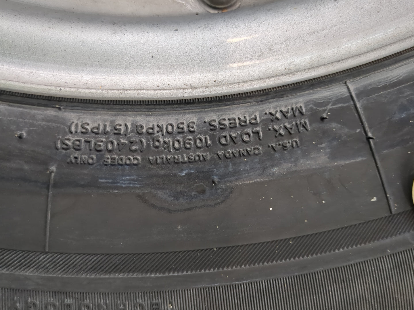 2019-2022 Ford Ranger Spare Donut Tire Wheel Rim Oem - Oemusedautoparts1.com