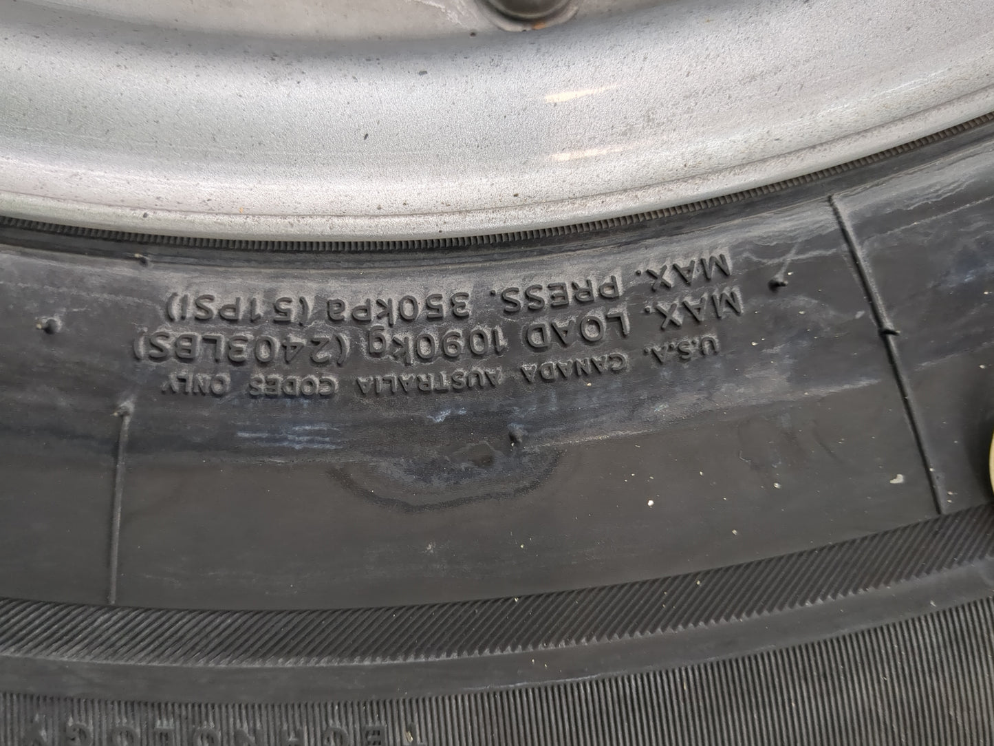 2019-2022 Ford Ranger Spare Donut Tire Wheel Rim Oem - Oemusedautoparts1.com