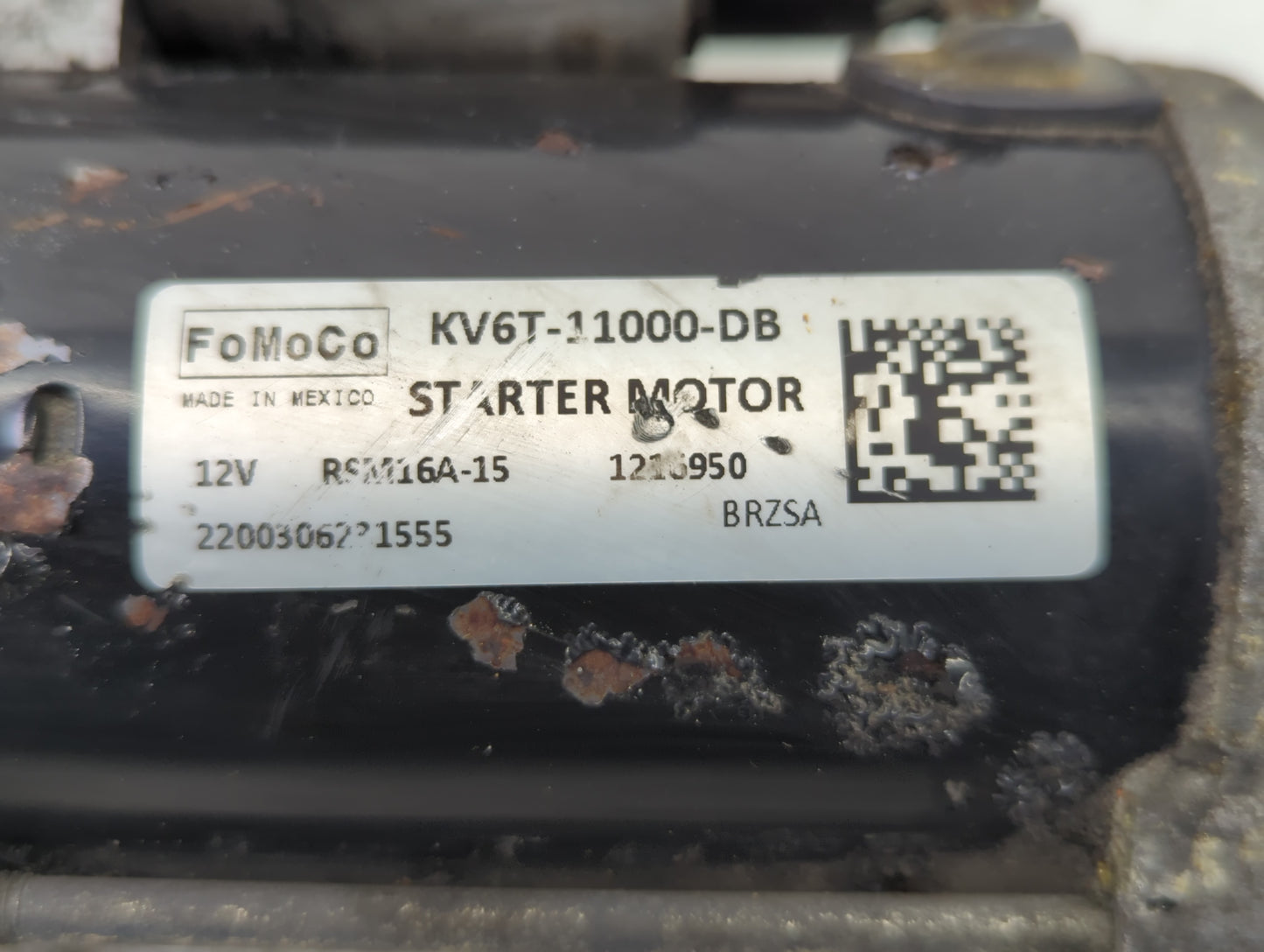 2019-2021 Ford Transit Car Starter Motor Solenoid OEM P/N:KV6T-11000-DB Fits Fits 2019 2020 2021 OEM Used Auto Parts - Oemus