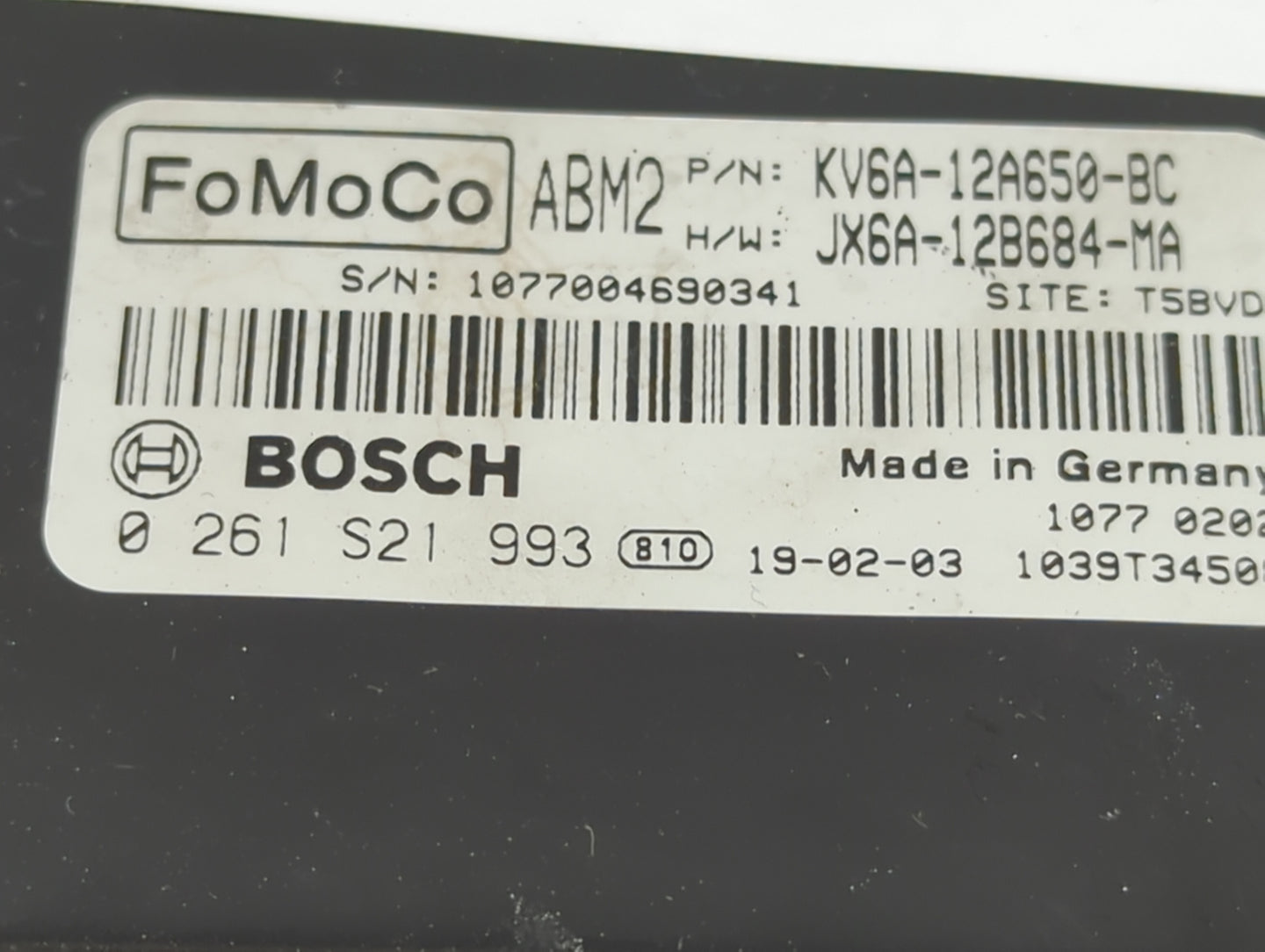 2020 Ford Transit-250 PCM Engine Control Computer ECU ECM PCU OEM P/N:JX6A-12B684-MA KV6A-12A650-BC Fits Fits 2019 2021 OEM 