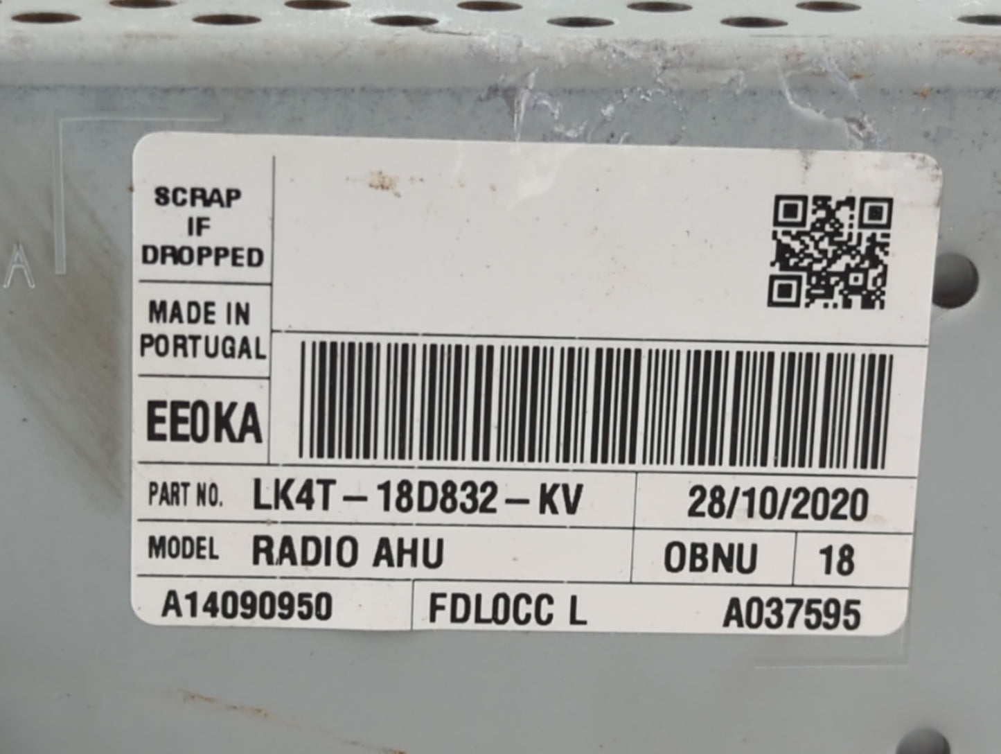 2020 Ford Transit-350 Radio AM FM Cd Player Receiver Replacement P/N:LK4T-18D832-KV Fits OEM Used Auto Parts - Oemusedautopa