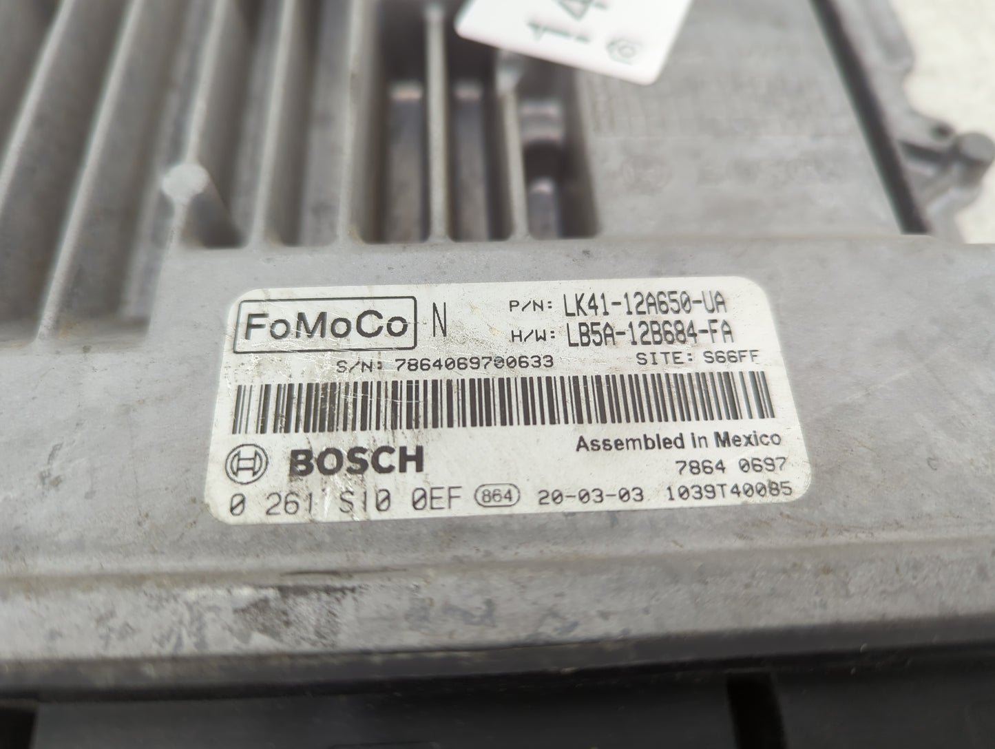 2020 Ford Transit 250 PCM Engine Control Computer ECU ECM PCU OEM P/N:JU5T-14E262-AC LK41-12A650-UA, LB5A-12B684-FA Fits Fit