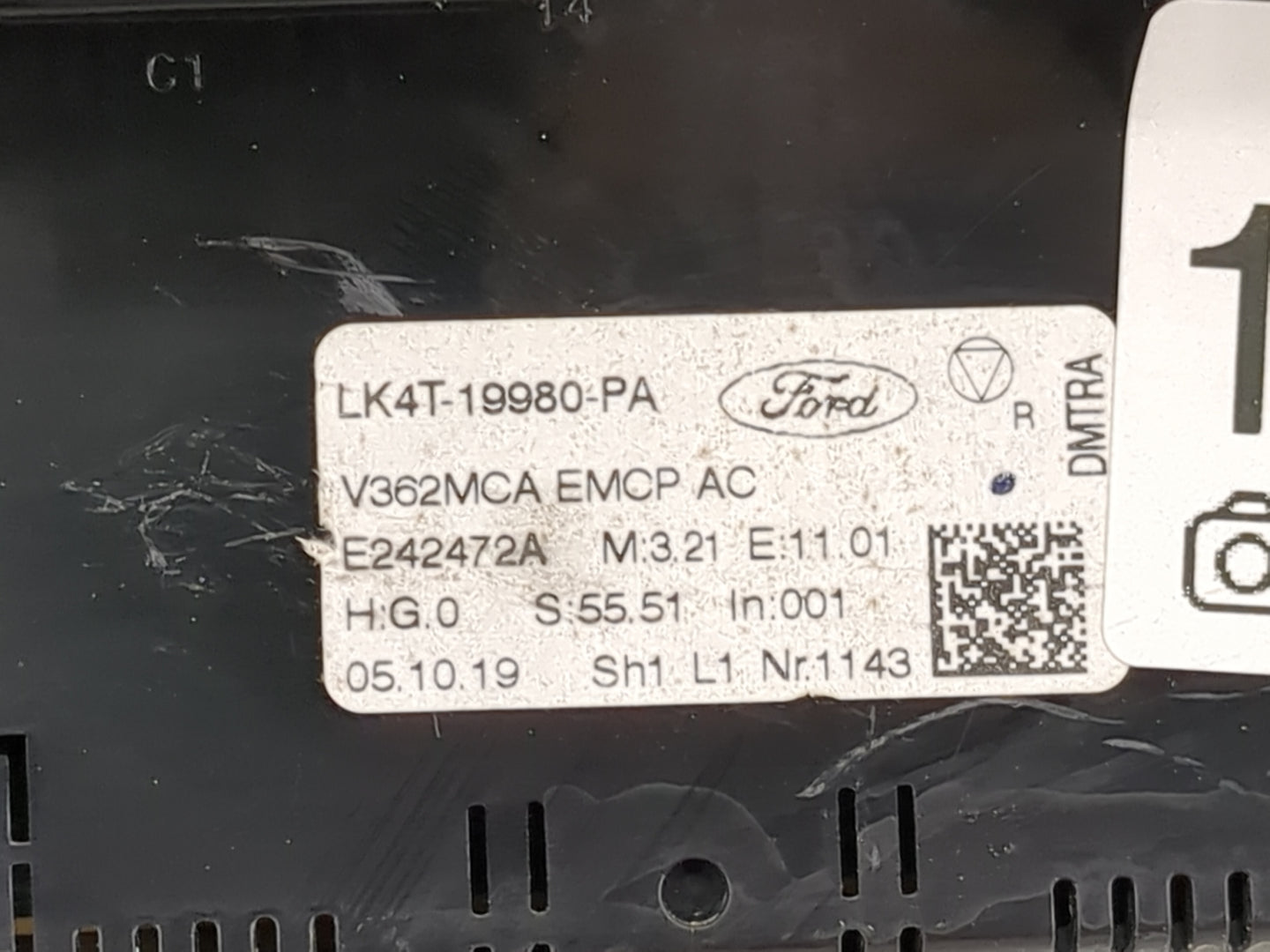 2020 Ford Transit 250 Climate Control Module Temperature AC/Heater Replacement P/N:LK4T-19980-PA Fits OEM Used Auto Parts - 