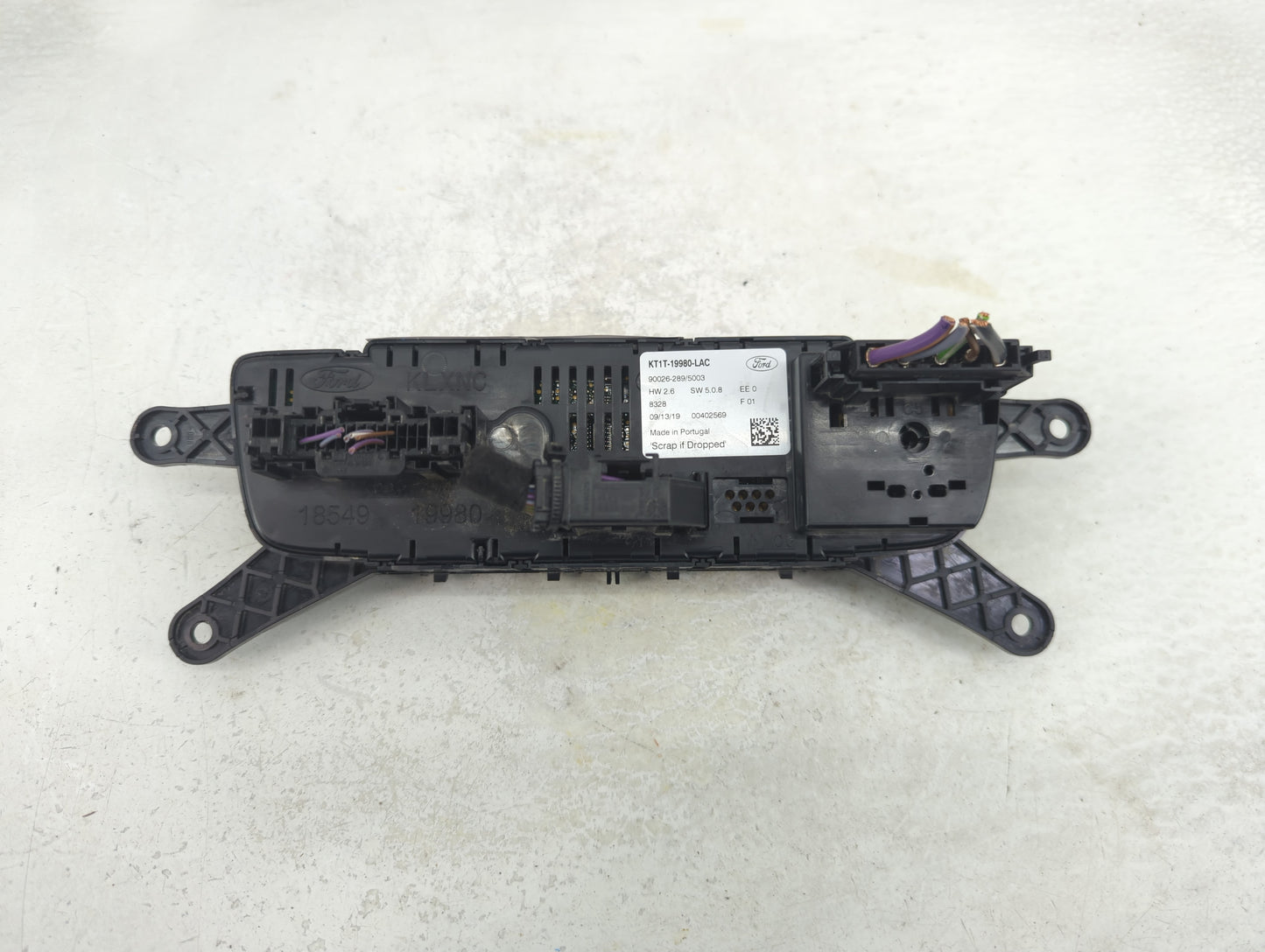 2019-2021 Ford Transit Connect Climate Control Module Temperature AC/Heater Replacement P/N:KT1T-19980-LAC Fits OEM Used Aut