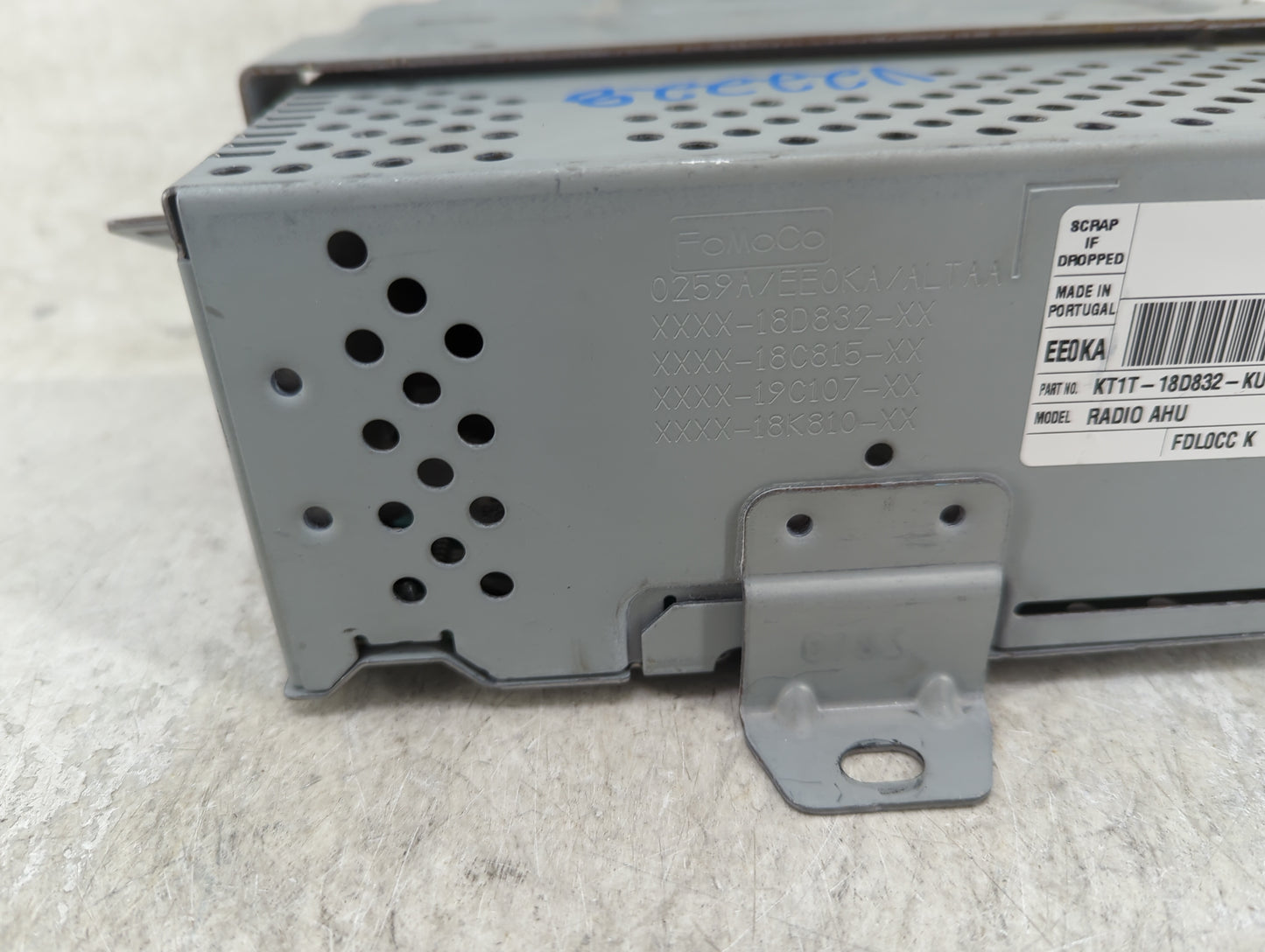 2019-2021 Ford Transit Connect Radio AM FM Cd Player Receiver Replacement P/N:KT1T-18D832-KU Fits Fits 2019 2020 2021 OEM Us