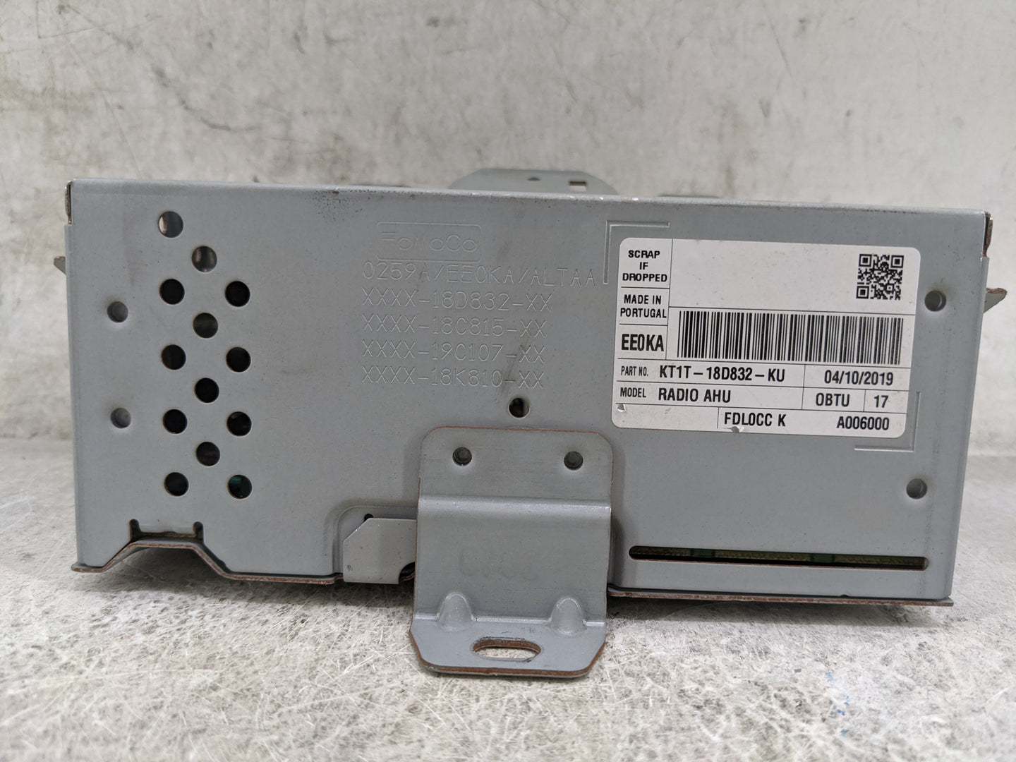 2020-2021 Ford Transit Connect Radio AM FM Cd Player Receiver Replacement P/N:KT1T-18D832-KU NT8-AHUCHRFORD Fits Fits 2020 2