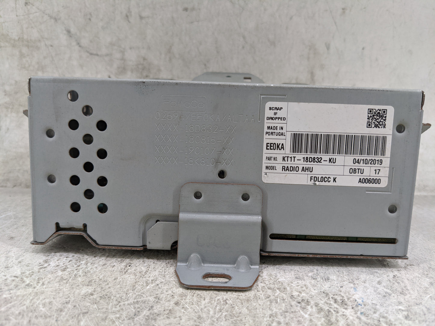 2020-2021 Ford Transit Connect Radio AM FM Cd Player Receiver Replacement P/N:KT1T-18D832-KU NT8-AHUCHRFORD Fits Fits 2020 2