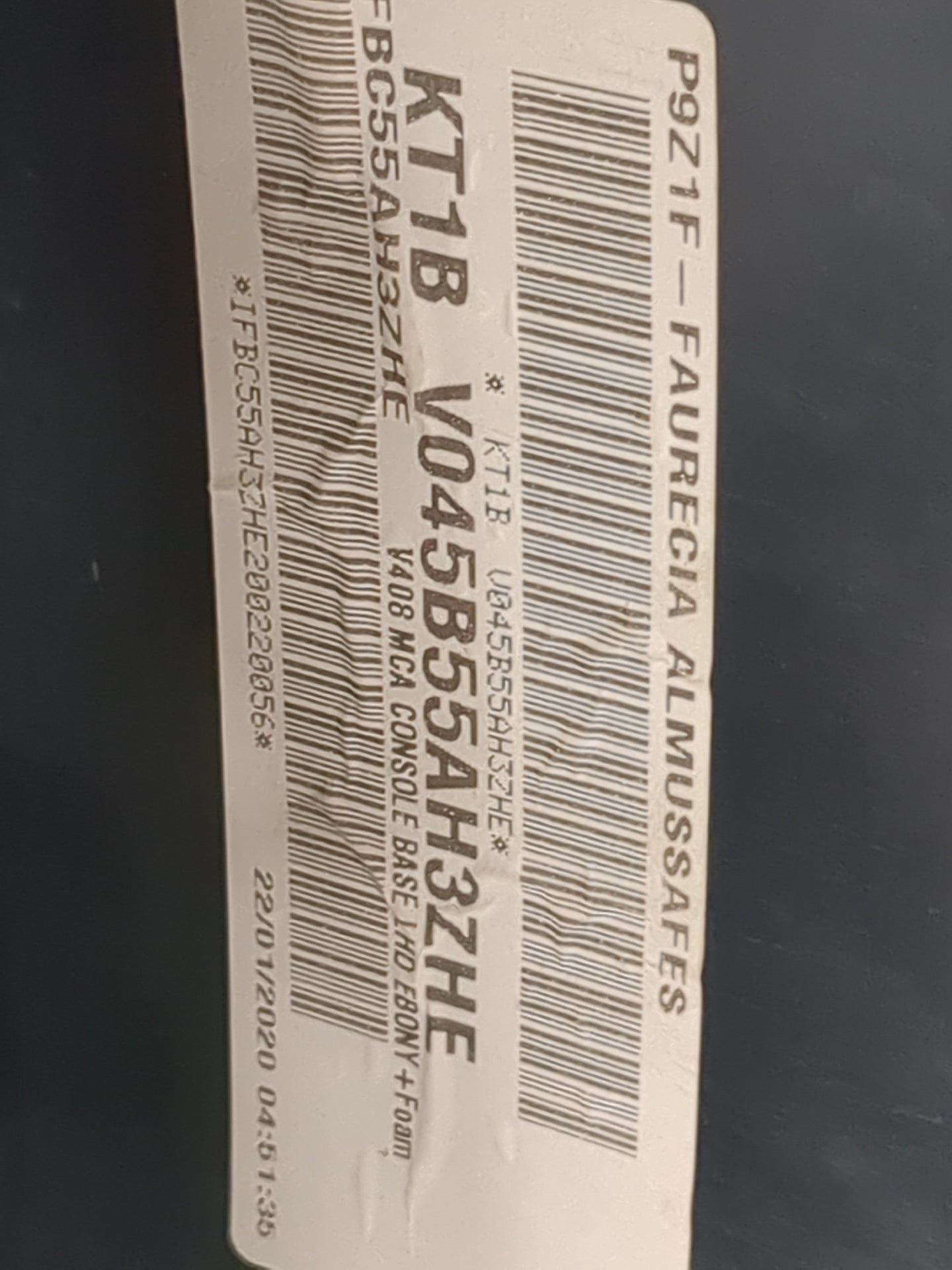 2019-2021 Ford Transit Connect Center Floor Console P/N:KT1B V045B55AH3ZHE V408 MCA Fits Fits 2019 2020 2021 OEM Used Auto P