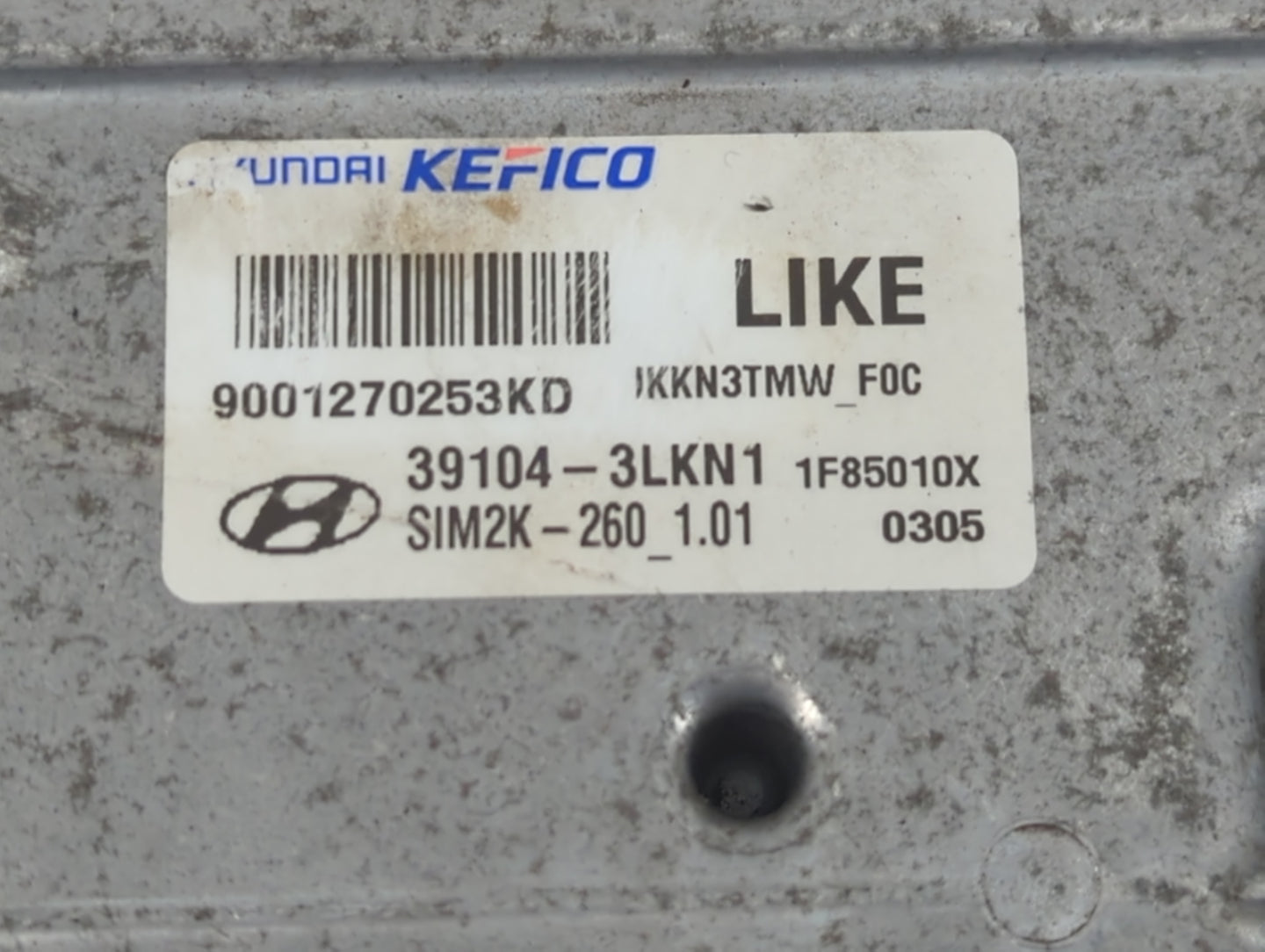 2019-2021 Genesis G70 PCM Engine Control Computer ECU ECM PCU OEM P/N:9001270253KD 39104-3LKN1 Fits Fits 2019 2020 2021 OEM 