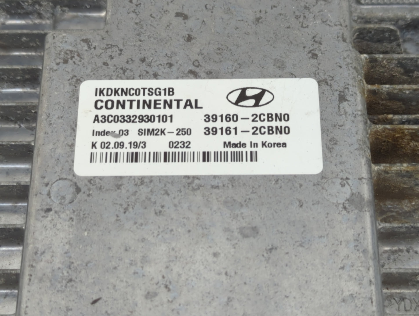 2019-2021 Genesis G70 PCM Engine Control Computer ECU ECM PCU OEM P/N:39161-2CBN0 39160-2CBN0 Fits Fits 2019 2020 2021 OEM U