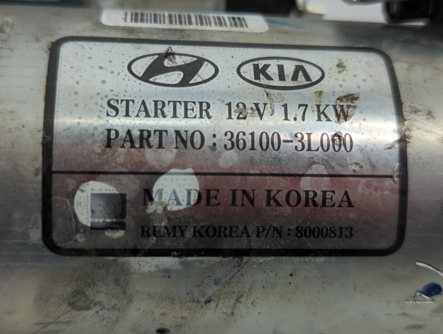 2019-2021 Genesis G70 Car Starter Motor Solenoid OEM P/N:36100-3L000 Fits Fits 2015 2016 2017 2018 2019 2020 2021 OEM Used A