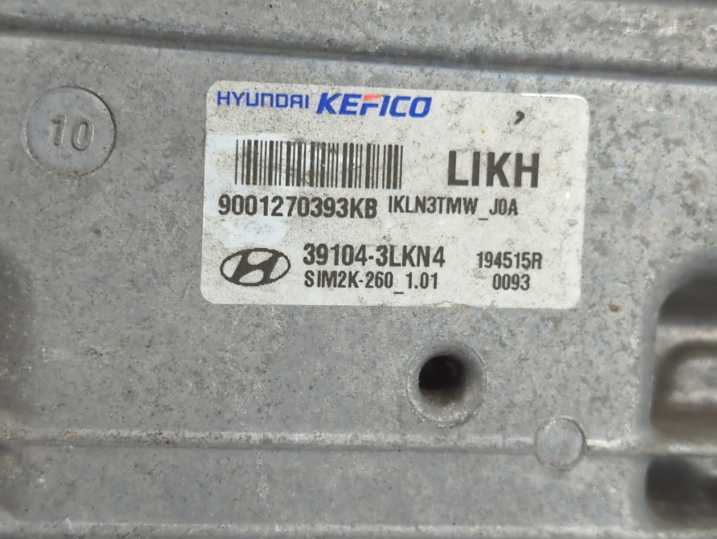 2020-2021 Genesis G70 PCM Engine Control Computer ECU ECM PCU OEM P/N:39104-3LKN4 Fits Fits 2020 2021 OEM Used Auto Parts - 