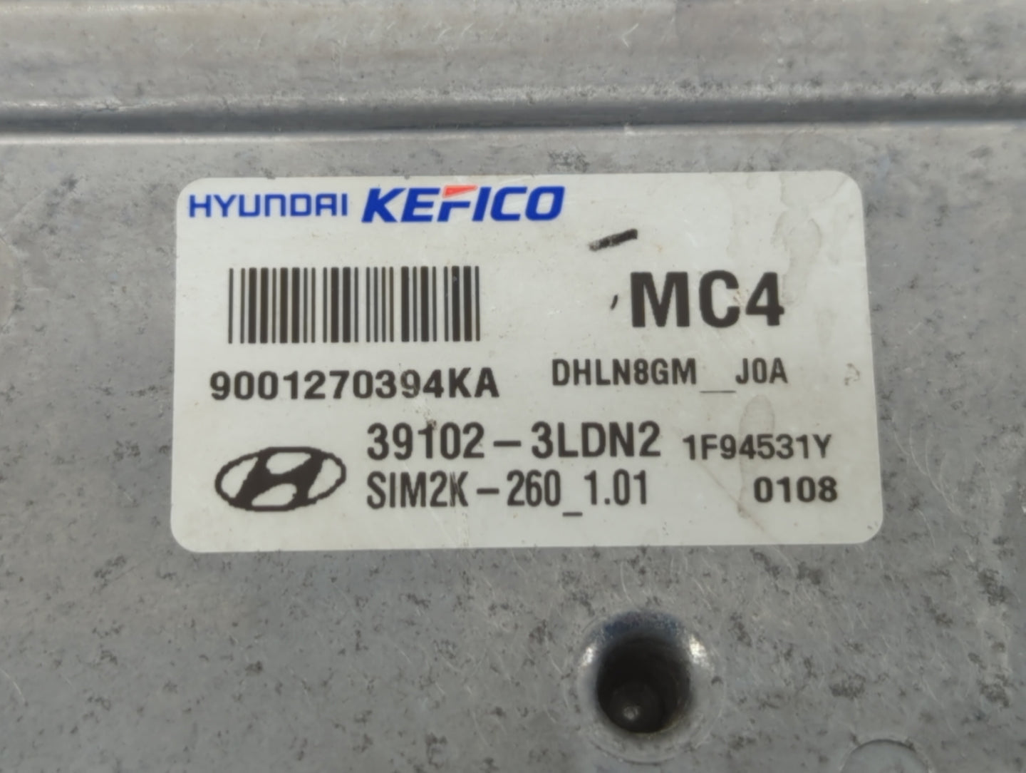 2019-2020 Genesis G80 PCM Engine Control Computer ECU ECM PCU OEM P/N:39102-3LDN2 Fits Fits 2019 2020 OEM Used Auto Parts - 
