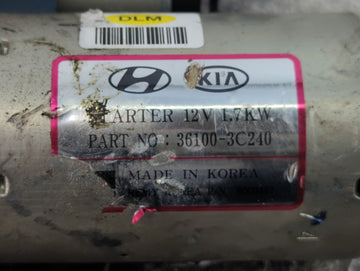 2017-2020 Genesis G80 Car Starter Motor Solenoid OEM P/N:36100-3C240 Fits Fits 2015 2016 2017 2018 2019 2020 2021 OEM Used Auto Parts