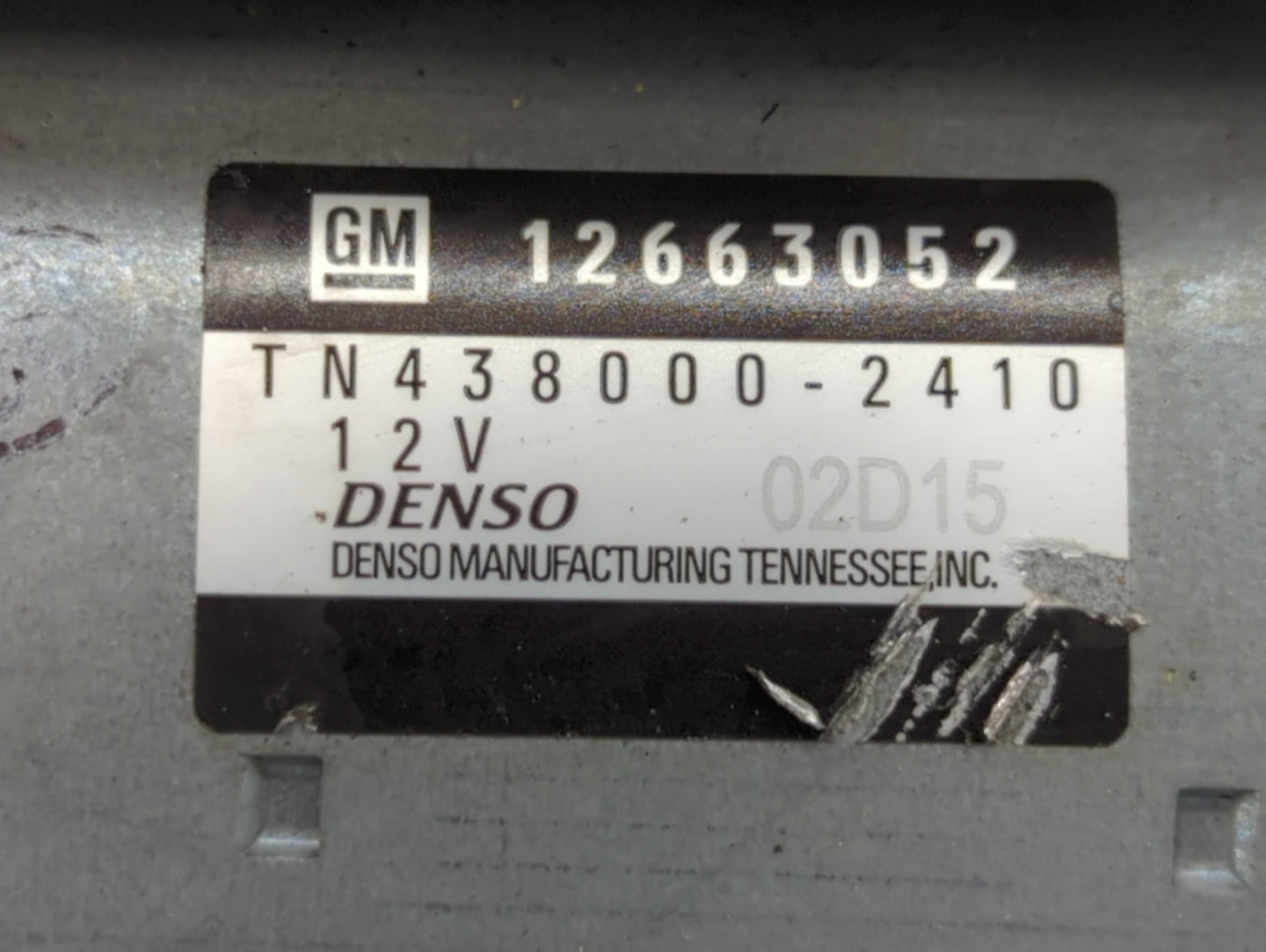 2017-2021 Gmc Acadia Car Starter Motor Solenoid OEM P/N:TN438000-2410 12663052 Fits Fits 2015 2016 2017 2018 2019 2020 2021 