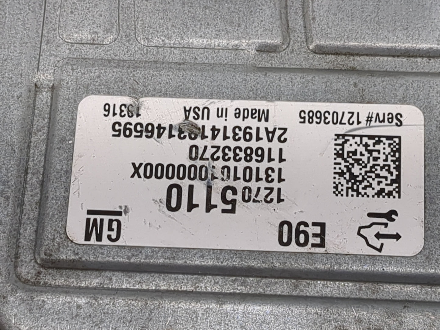 2019-2021 Gmc Sierra 1500 PCM Engine Control Computer ECU ECM PCU OEM P/N:12705110 Fits Fits 2019 2020 2021 OEM Used Auto Pa