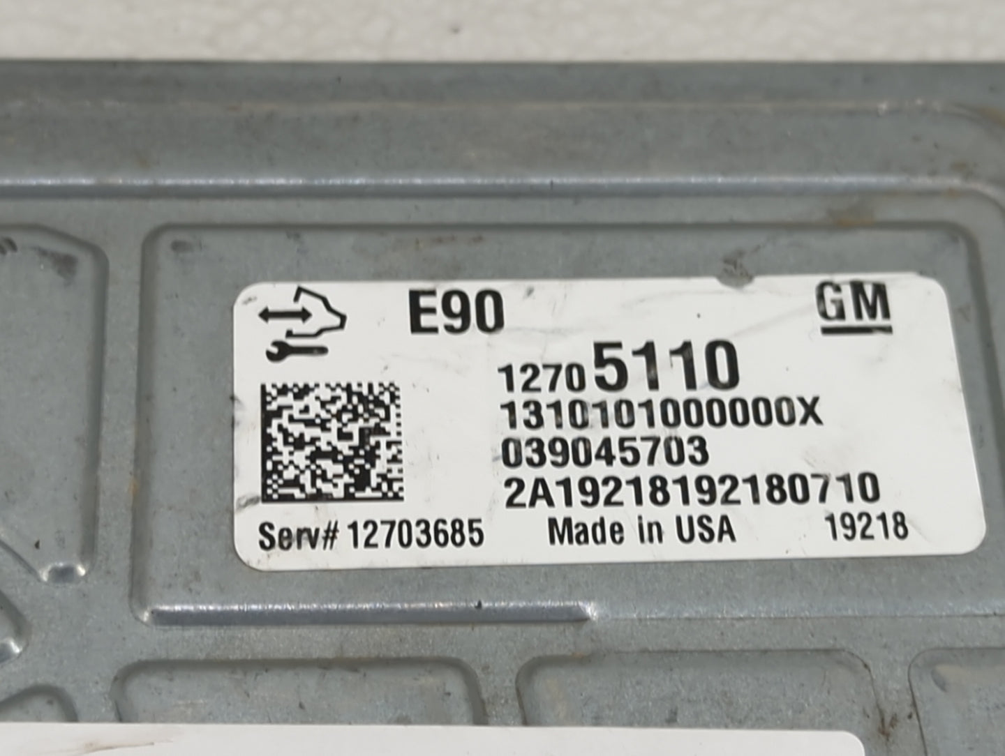2019-2021 Gmc Sierra 1500 PCM Engine Control Computer ECU ECM PCU OEM P/N:12705110 12703685 Fits Fits 2019 2020 2021 OEM Use