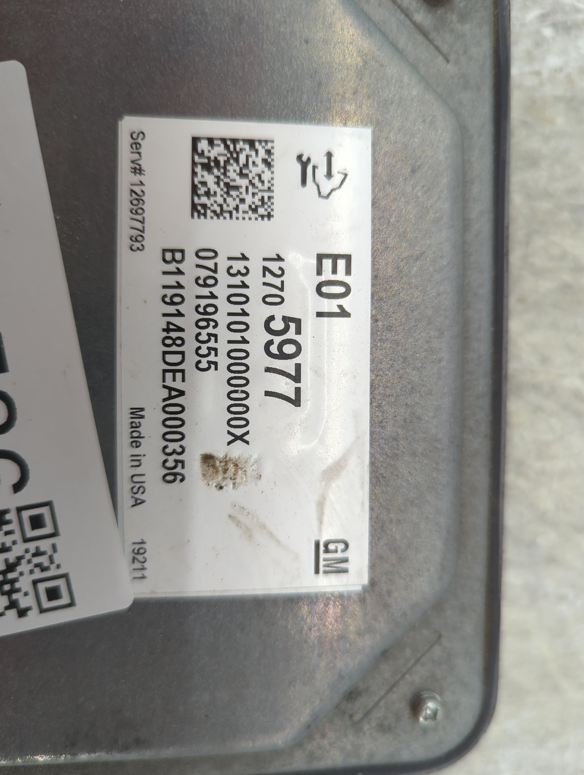 2019-2020 Gmc Sierra 1500 PCM Engine Control Computer ECU ECM PCU OEM P/N:12705977 12697793 Fits Fits 2019 2020 OEM Used Aut