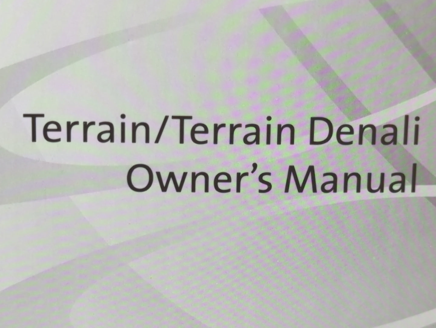 2020 Gmc Terrain Owners Manual Book Guide P/N:84314746 OEM Used Auto Parts - Oemusedautoparts1.com