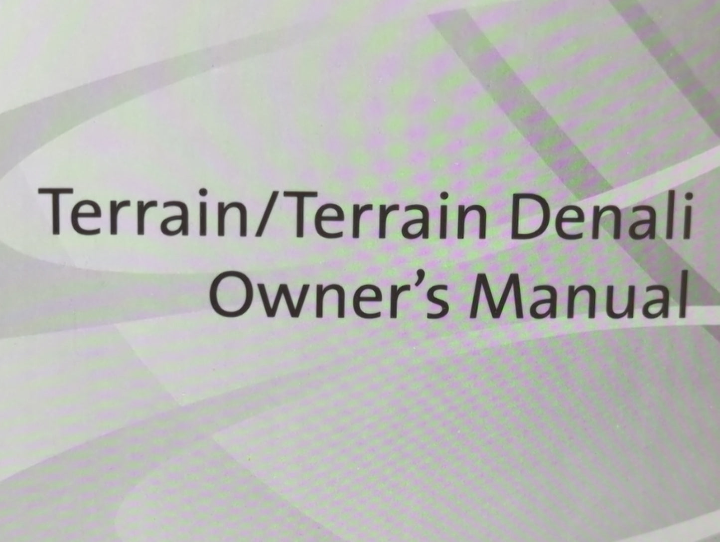 2020 Gmc Terrain Owners Manual Book Guide P/N:84314746 OEM Used Auto Parts - Oemusedautoparts1.com