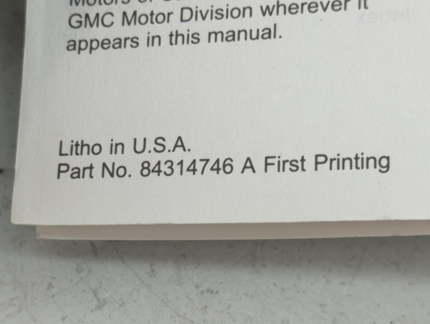 2020 Gmc Terrain Owners Manual Book Guide P/N:84314746 OEM Used Auto Parts - Oemusedautoparts1.com