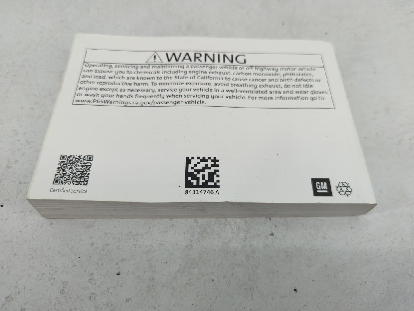2020 Gmc Terrain Owners Manual Book Guide P/N:84314746 OEM Used Auto Parts - Oemusedautoparts1.com