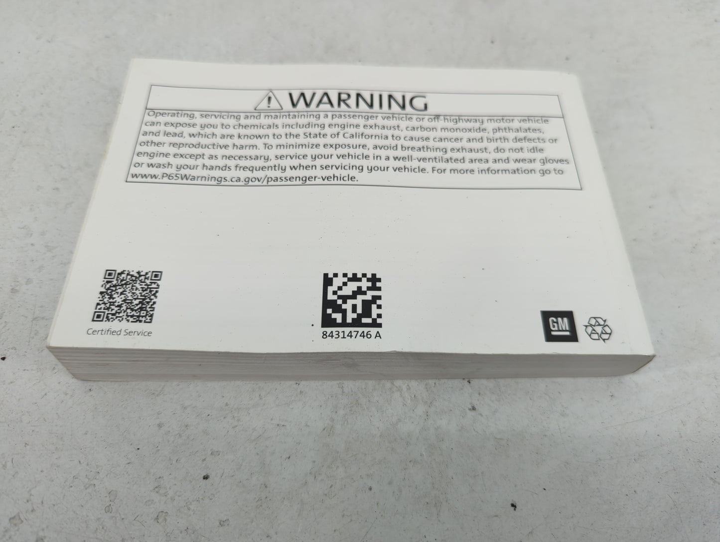 2020 Gmc Terrain Owners Manual Book Guide P/N:84314746 OEM Used Auto Parts - Oemusedautoparts1.com