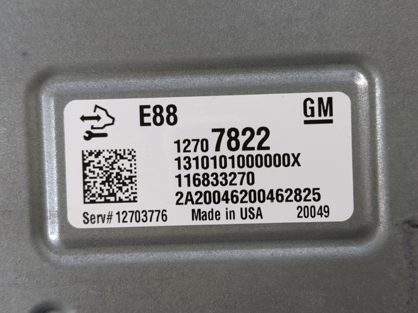 2020-2022 Gmc Terrain PCM Engine Control Computer ECU ECM PCU OEM P/N:12707822 Fits Fits 2020 2021 2022 OEM Used Auto Parts 