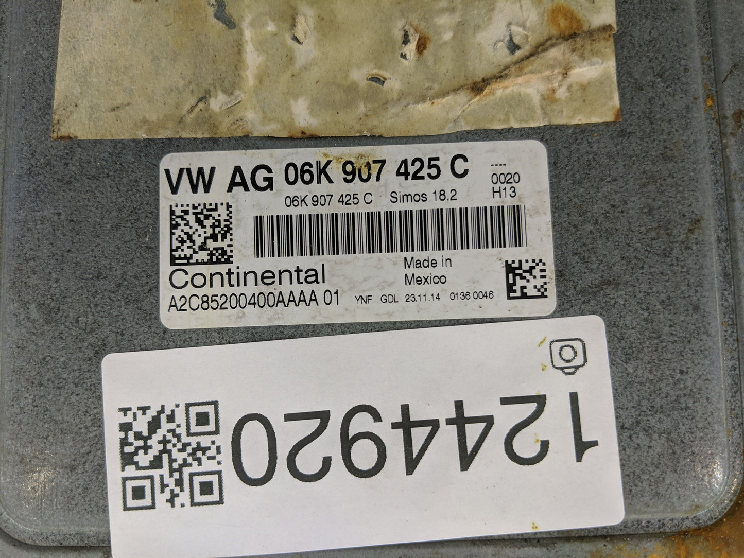 2020-2022 Gmc Terrain PCM Engine Control Computer ECU ECM PCU OEM P/N:06K 907 425 C 12702989 Fits Fits 2020 2021 2022 OEM Us