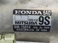 2020 Honda Accord Car Starter Motor Solenoid OEM P/N:SM-75014 Fits OEM Used Auto Parts - Oemusedautoparts1.com
