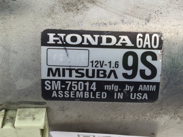 2018-2020 Honda Accord Car Starter Motor Solenoid OEM P/N:SM-75014 Fits Fits 2018 2019 2020 OEM Used Auto Parts