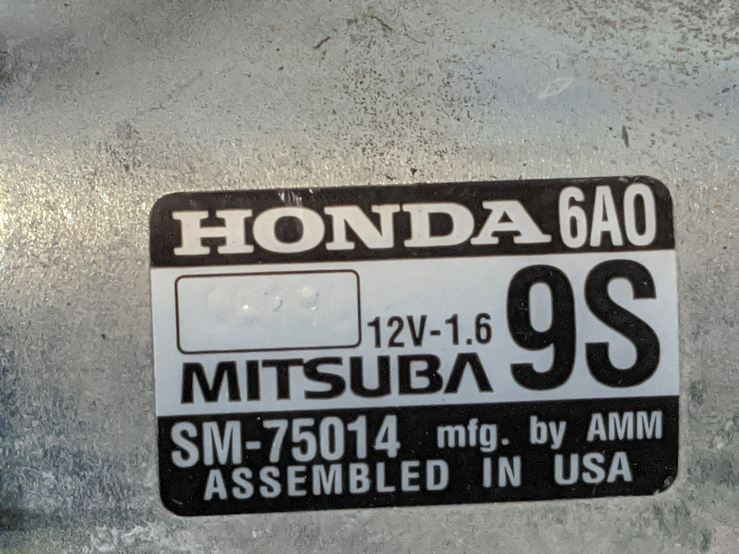 2018-2020 Honda Accord Car Starter Motor Solenoid OEM P/N:SM75014 Fits Fits 2018 2019 2020 OEM Used Auto Parts - Oemusedauto