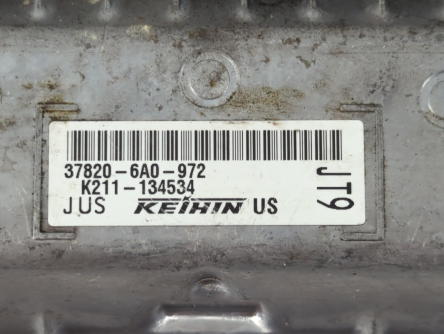 2018-2020 Honda Accord PCM Engine Control Computer ECU ECM PCU OEM P/N:37820-6A0-972 Fits Fits 2018 2019 2020 OEM Used Auto 