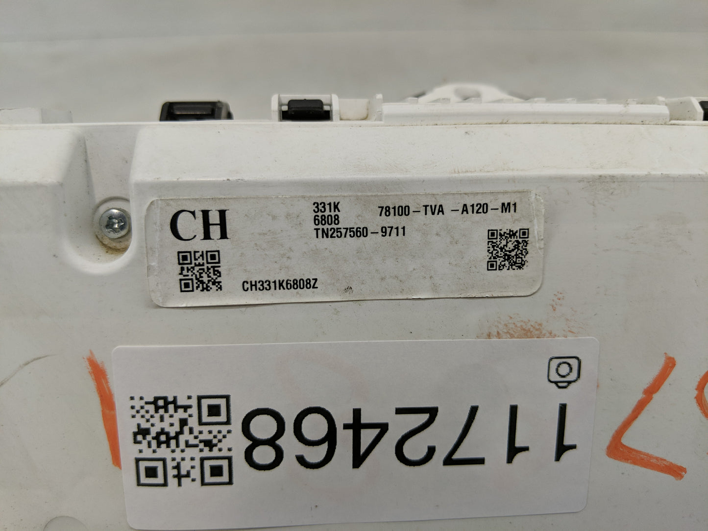 2018-2020 Honda Accord Instrument Cluster Speedometer Gauges P/N:78100-TVA-A120-M1 Fits Fits 2018 2019 2020 OEM Used Auto Pa