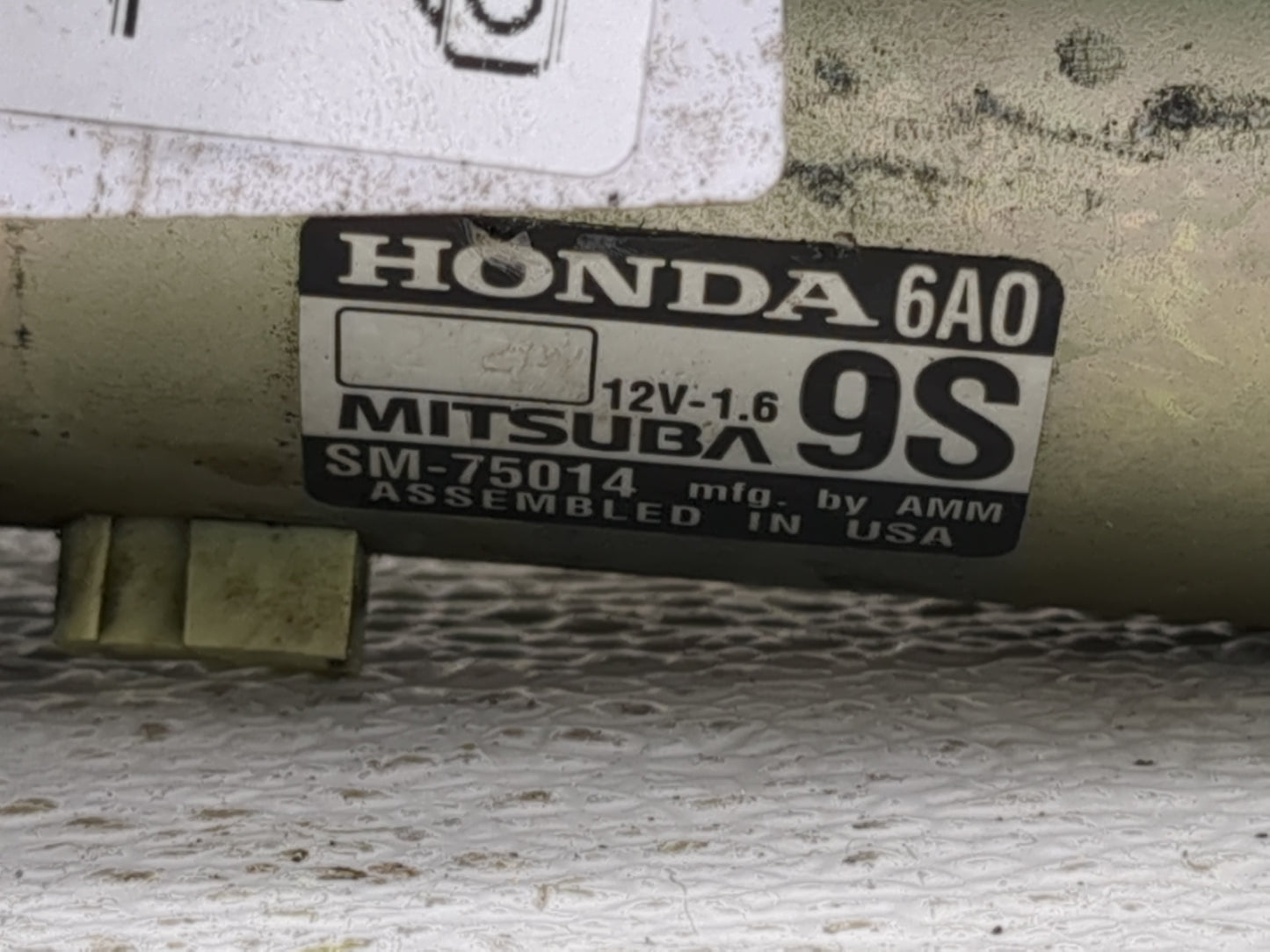 2018-2020 Honda Accord Car Starter Motor Solenoid OEM P/N:SM-75014 Fits Fits 2018 2019 2020 OEM Used Auto Parts - Oemusedaut