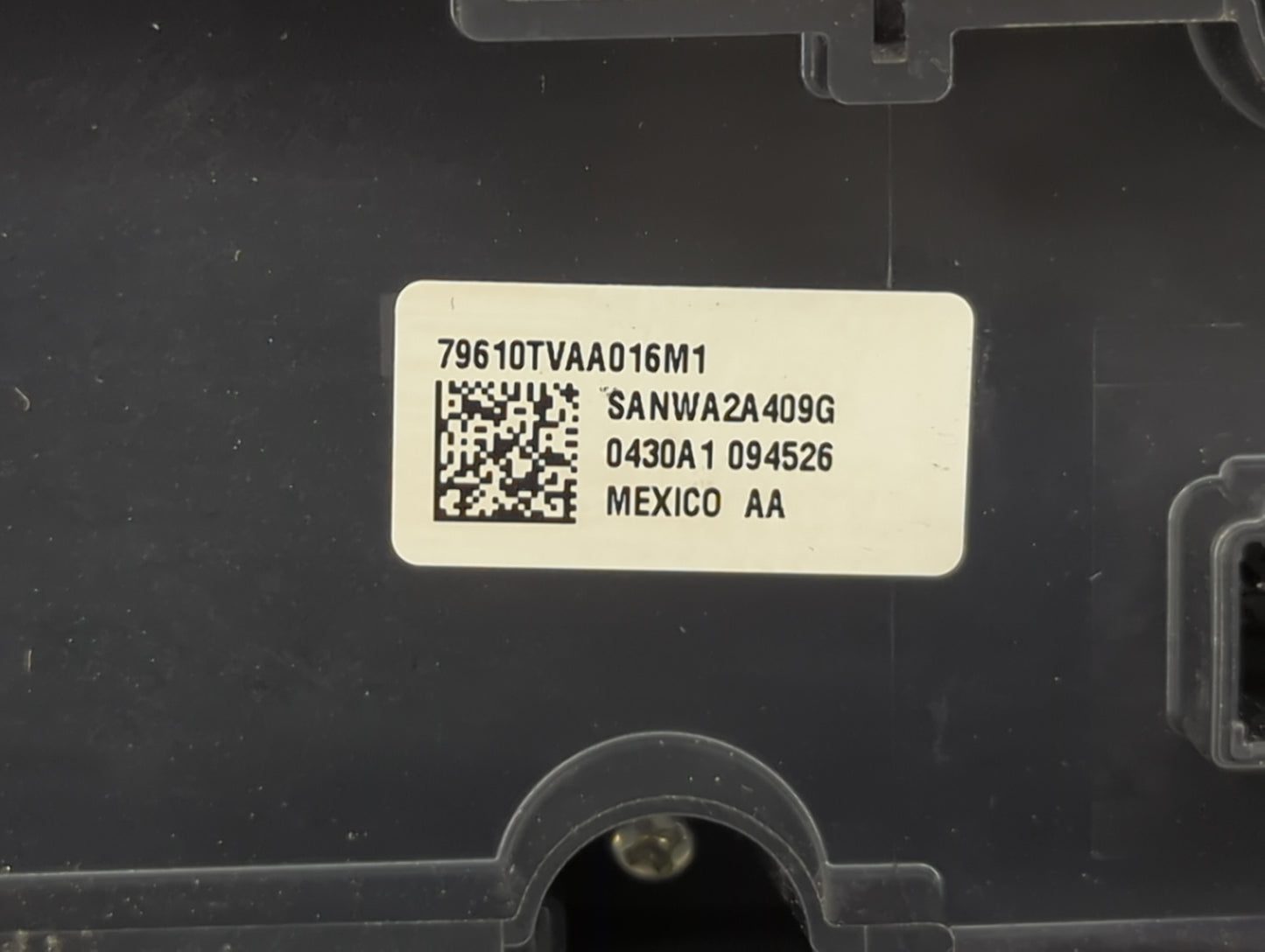2018-2020 Honda Accord Climate Control Module Temperature AC/Heater Replacement P/N:79610TVAA016M1 Fits Fits 2018 2019 2020 