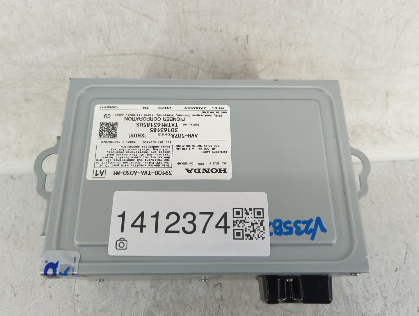 2018-2020 Honda Accord Radio AM FM Cd Player Receiver Replacement P/N:39100-TVA-A03A-M1 Fits Fits 2018 2019 2020 OEM Used Au